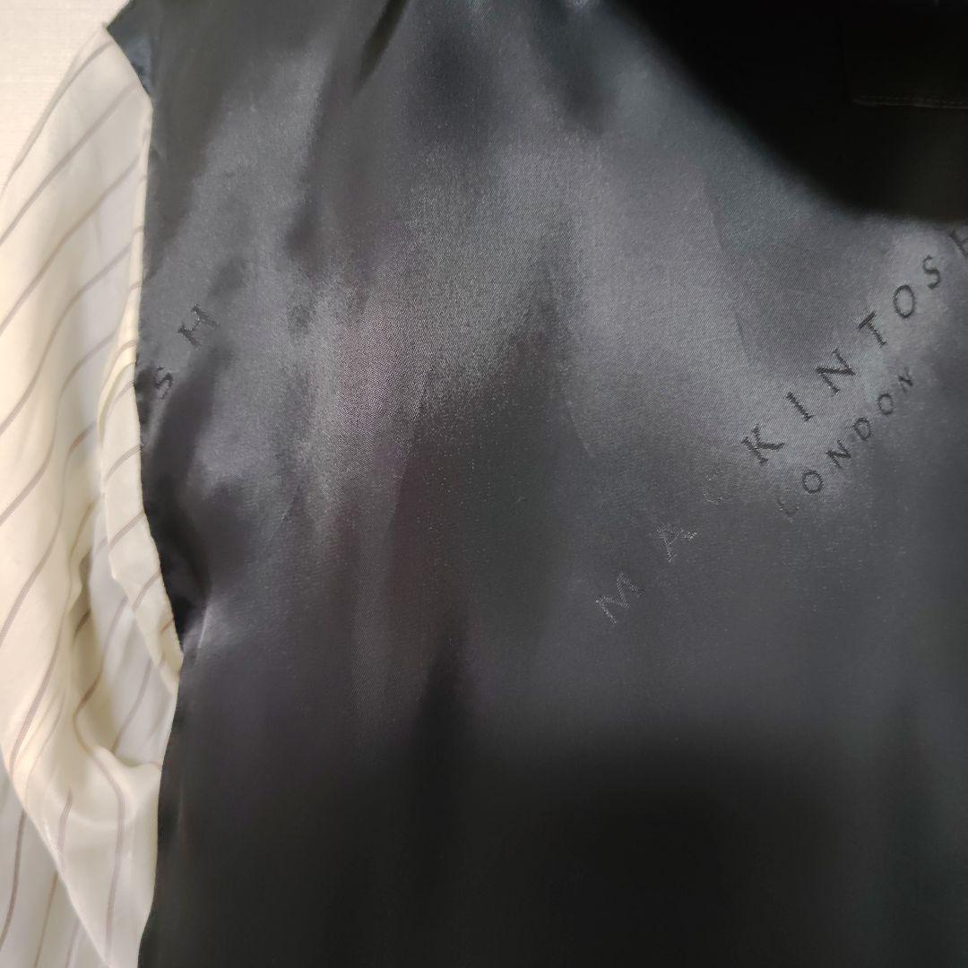 マッキントッシュ　ロンドン　フード付き黒コート