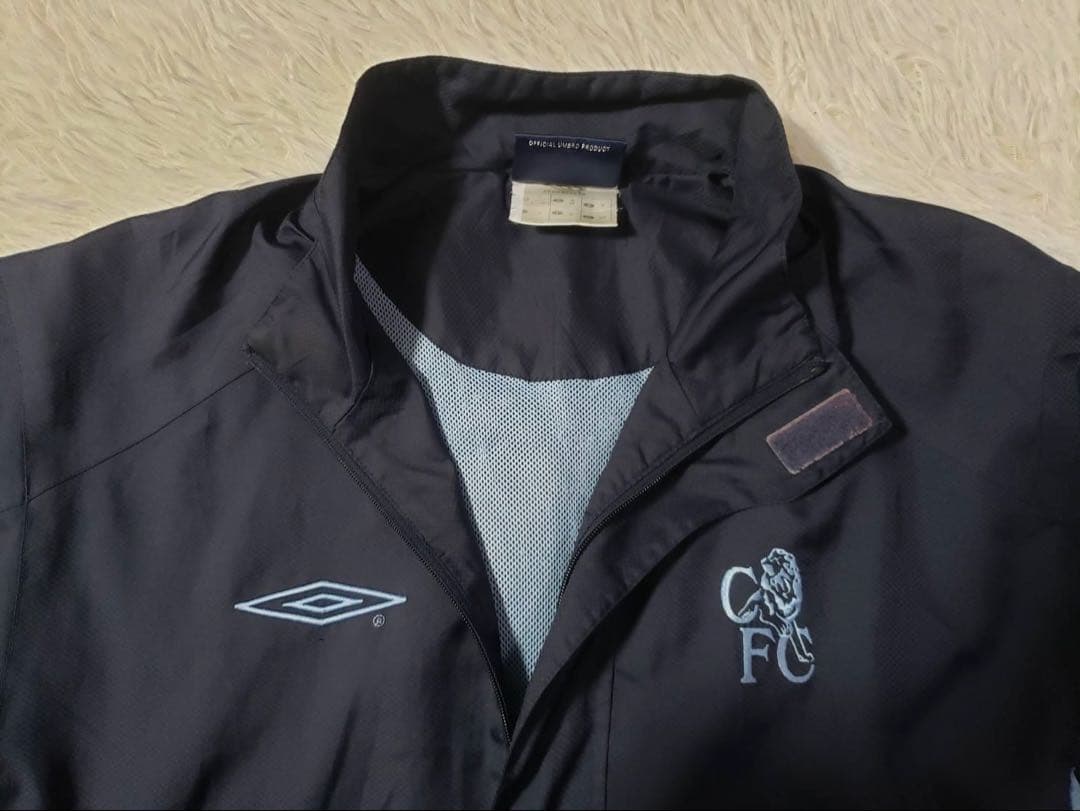 【激レア】チェルシー　アンブロ　ナイロンプルオーバー　ハーフジップ　デサント