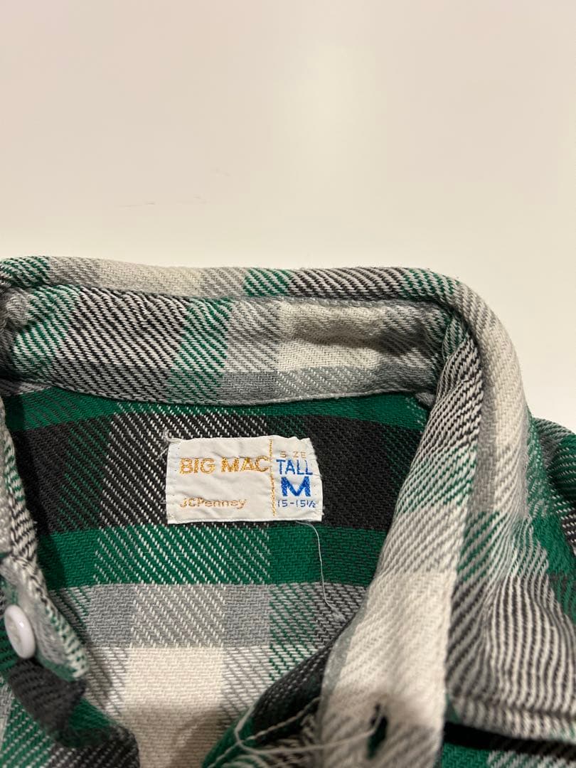 レ*毒様 70s BIGMAC オンブレ ビッグマック ネルシャツ 良配色