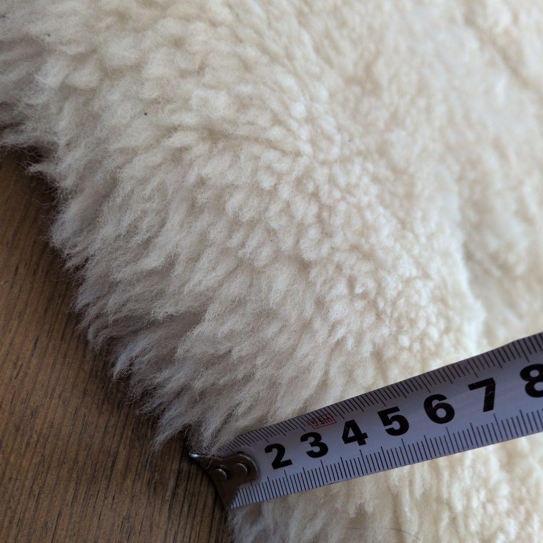 東洋羽毛シングルベッド敷きパッド ムートン　あったかい　アイボリー色
