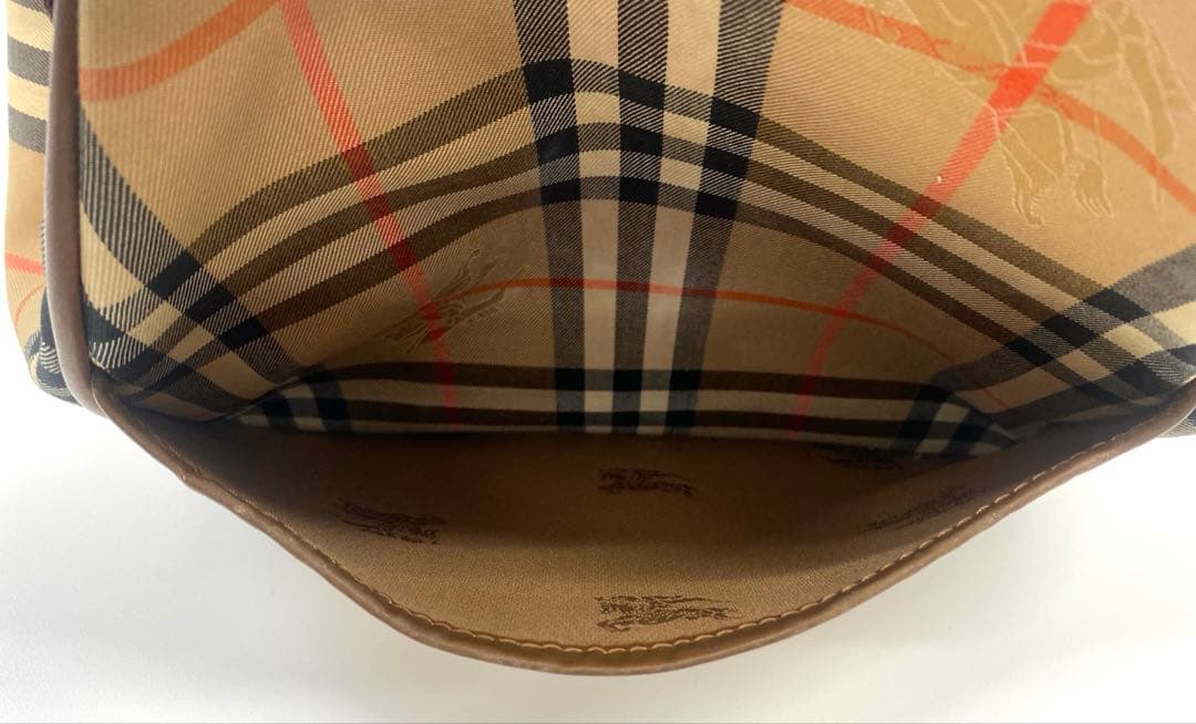 BURBERRY バーバリー ボストンバッグ チェック ベージュ