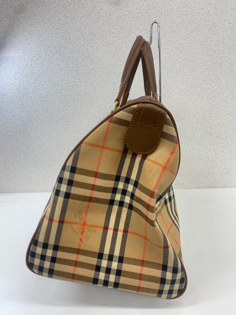 BURBERRY バーバリー ボストンバッグ チェック ベージュ
