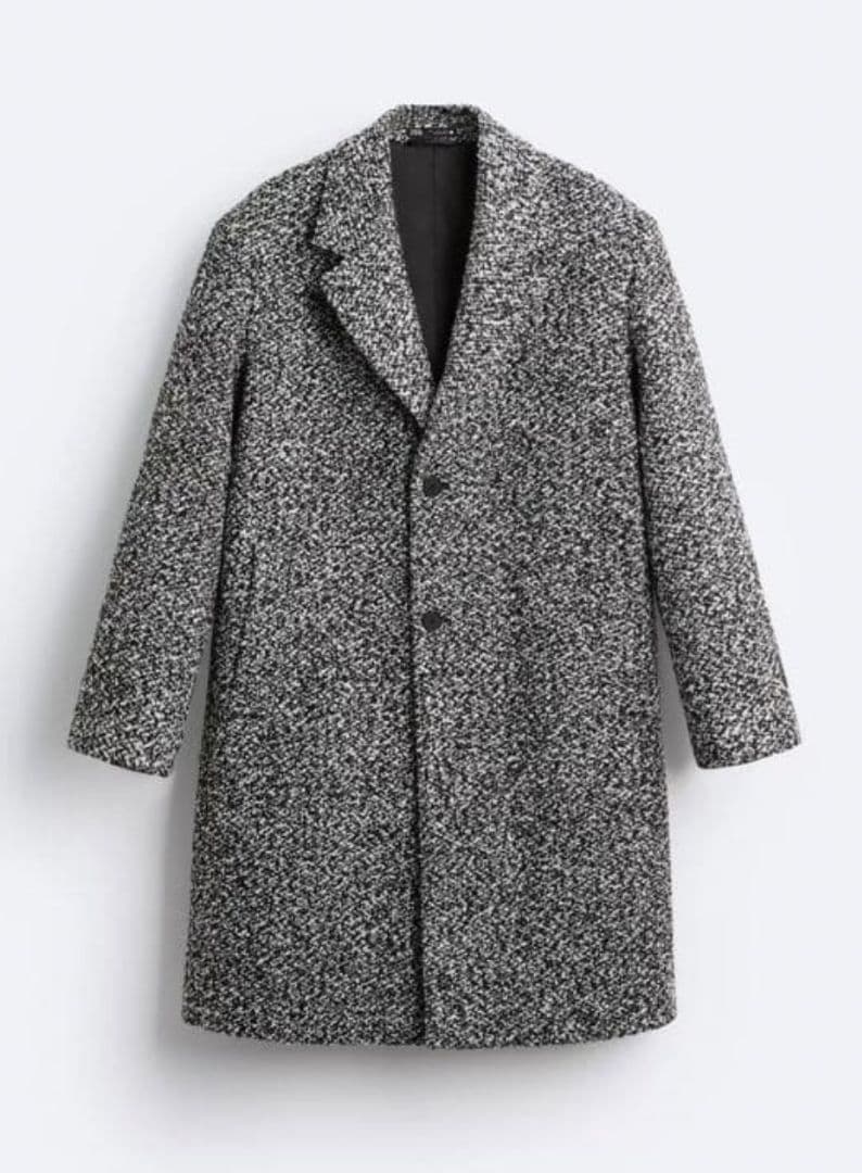 ザラZARA ブークレ　テクスチャーコート オーバーサイズ