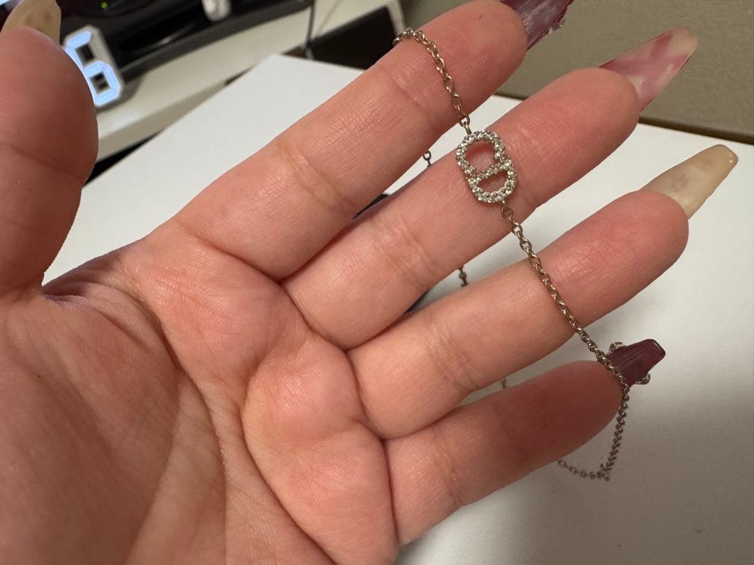 Dioディオール ロゴ ブレスレット シルバー