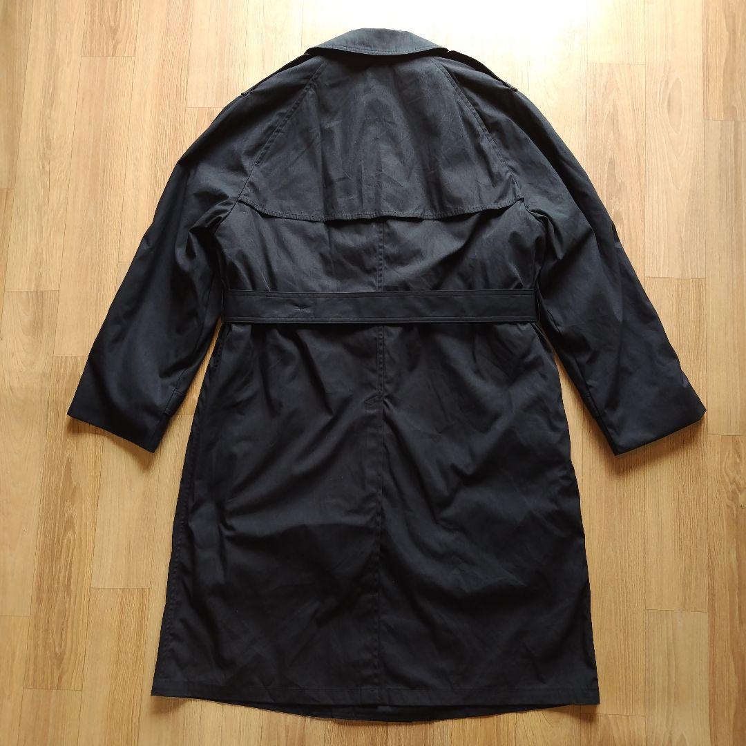 40S 米軍 実物 USN ブラックトレンチコート N0905