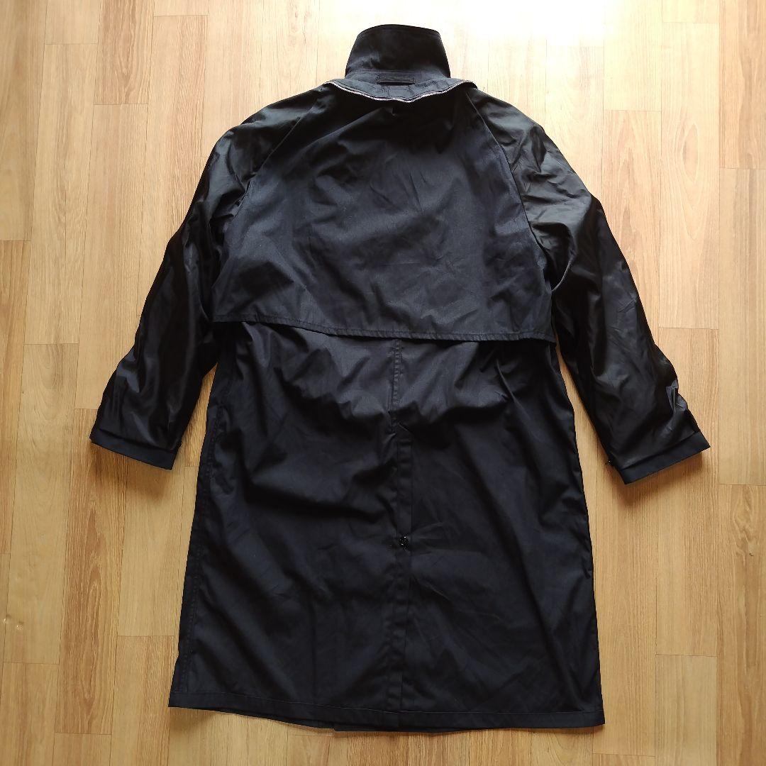 40S 米軍 実物 USN ブラックトレンチコート N0905