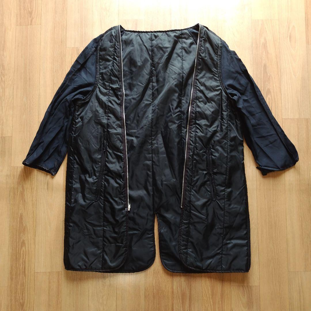 40S 米軍 実物 USN ブラックトレンチコート N0905