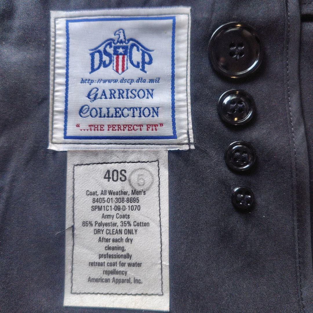 40S 米軍 実物 USN ブラックトレンチコート N0905