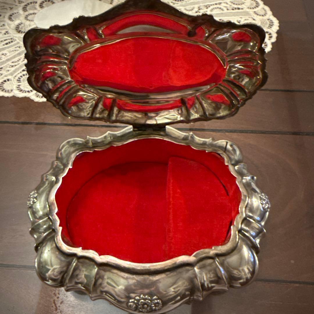 925スターリングシルバーオルゴール収納ボックス