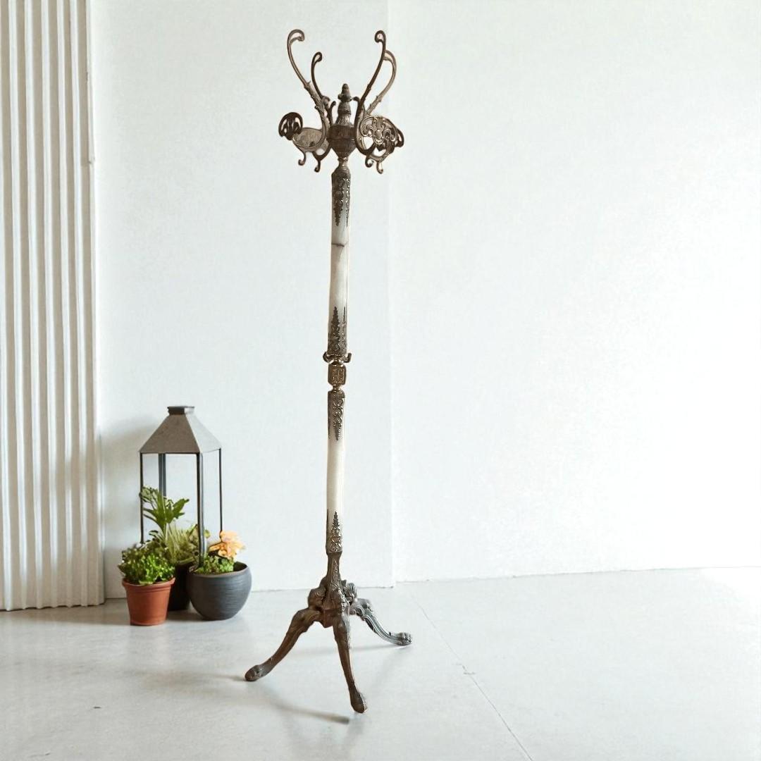 イタリア製 コートハンガー ハットスタンド コート掛け 帽子かけ 大理石 レトロ