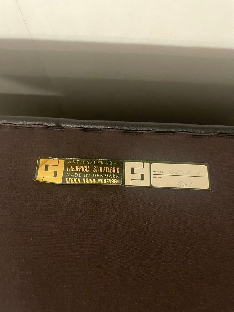 フレデリシア ボーエモーエンセン　クラブチェア　2207 1シーター ブラック