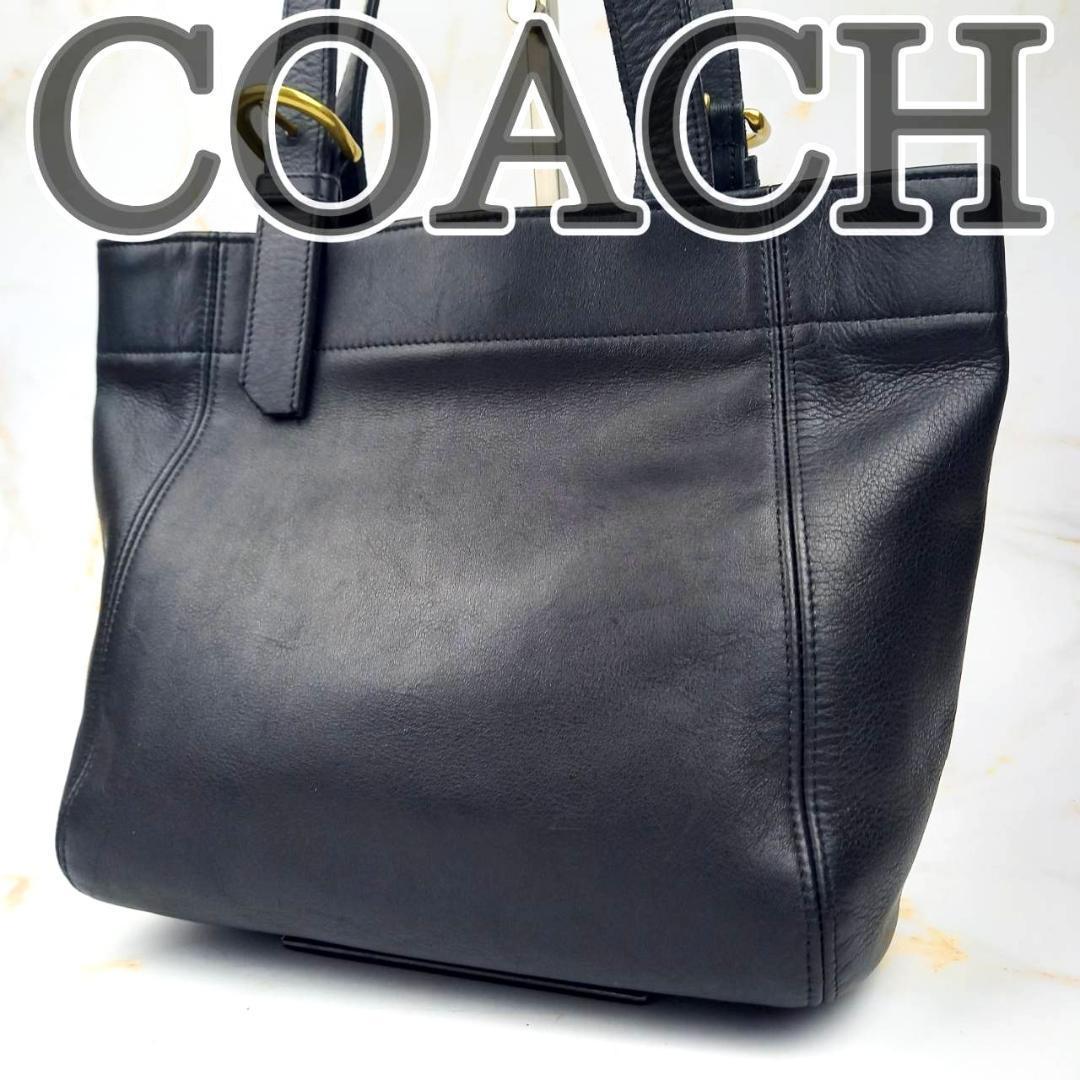 ✨良品✨ COACH オールドコーチ トートバッグ レザー ブラック 肩掛け