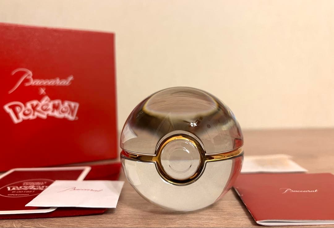バカラ ポケモンコレクション モンスターボール　ペーパーウェイト　新品未使用