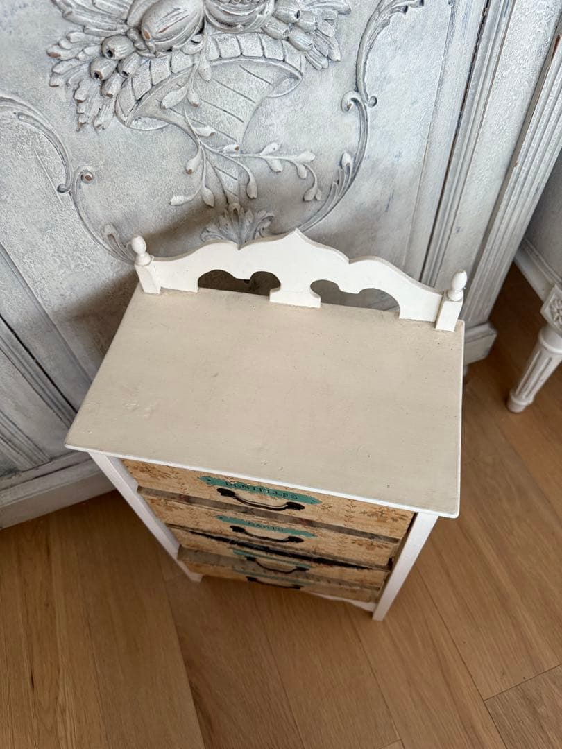 フランスアンティークレア木枠付きドゥロワー抽斗画像追加しました