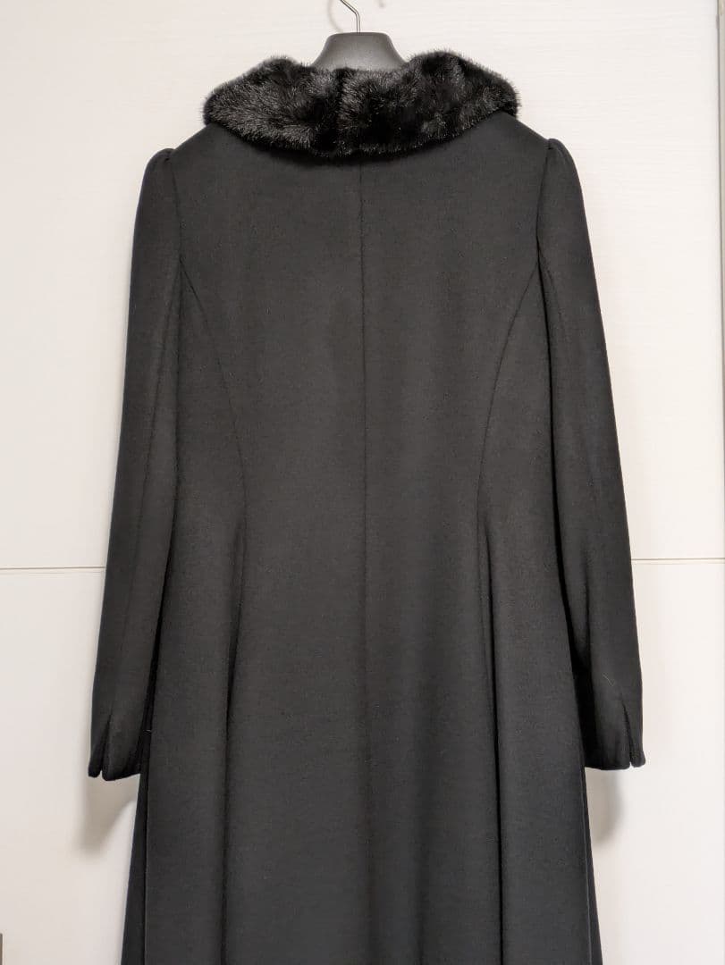 超美品！ エコファー襟付 ドレスコート　42〜44サイズ