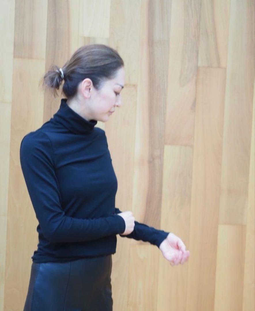 【新品】ロンハーマンTencelsilk Turtleタートルネック　ブラック