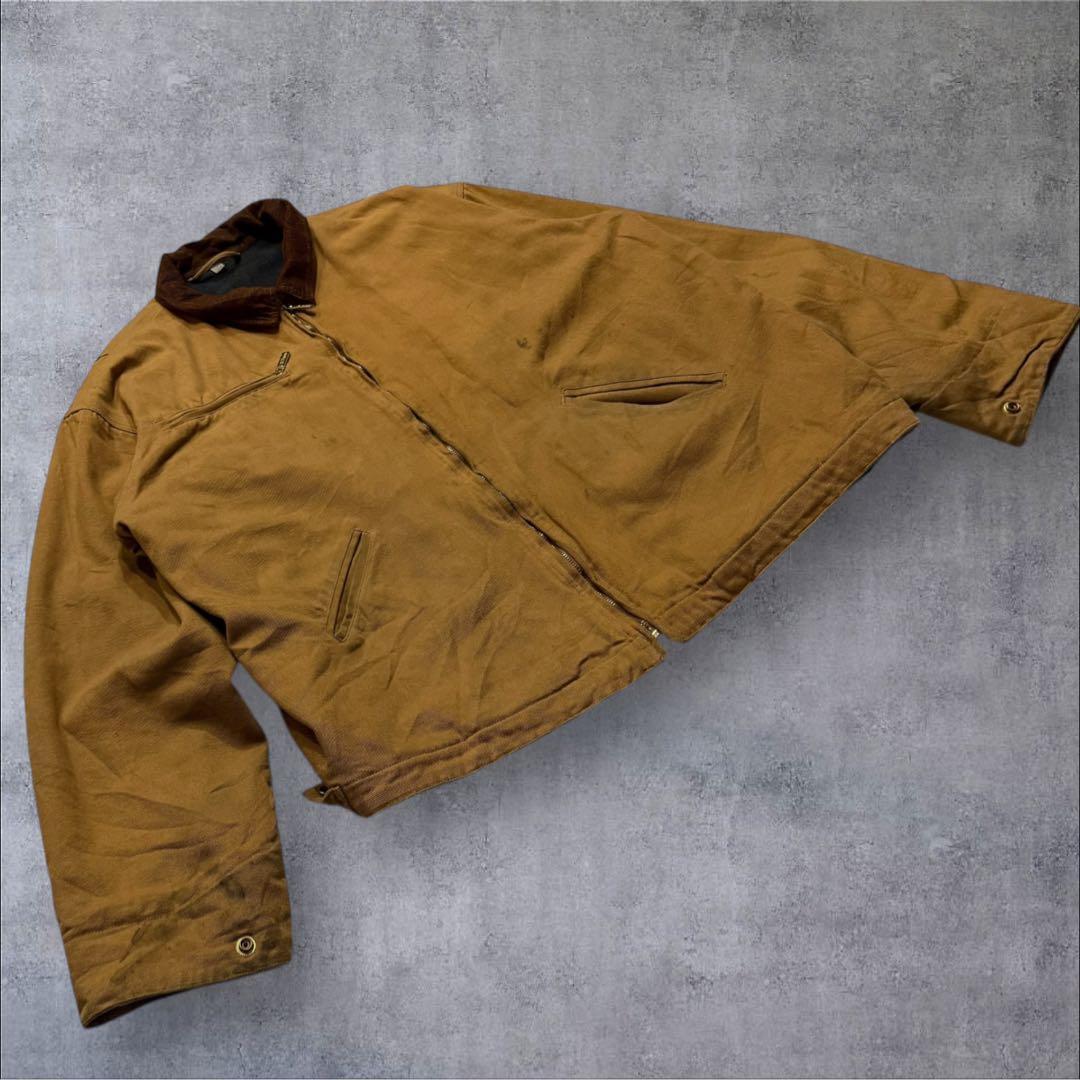 『漢』燃堂ダック地デトロイトジャケットコーデュロイ襟ヴィンテージ古着雰囲気