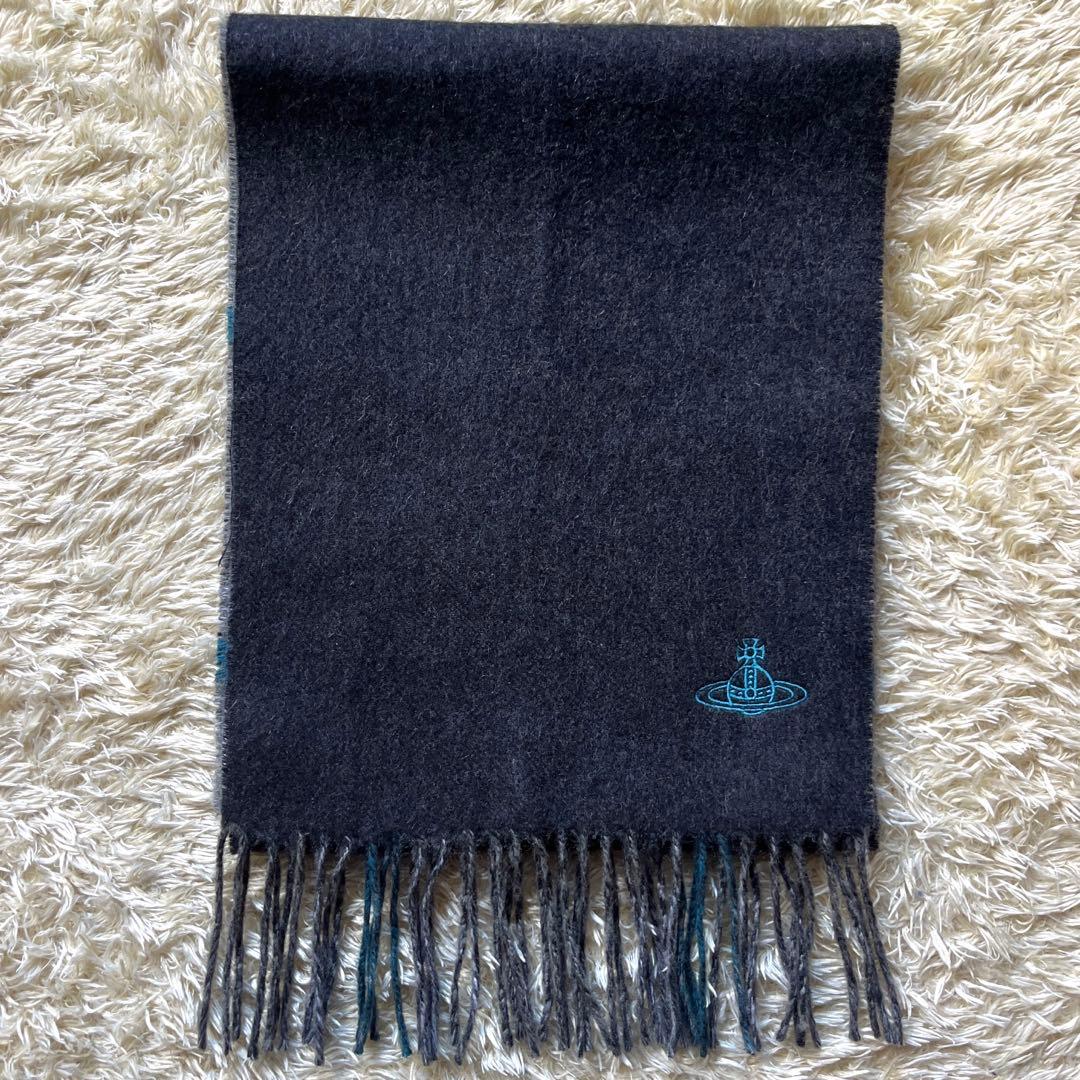 Vivienne Westwood カシミヤ 100%　リバーシブルマフラー