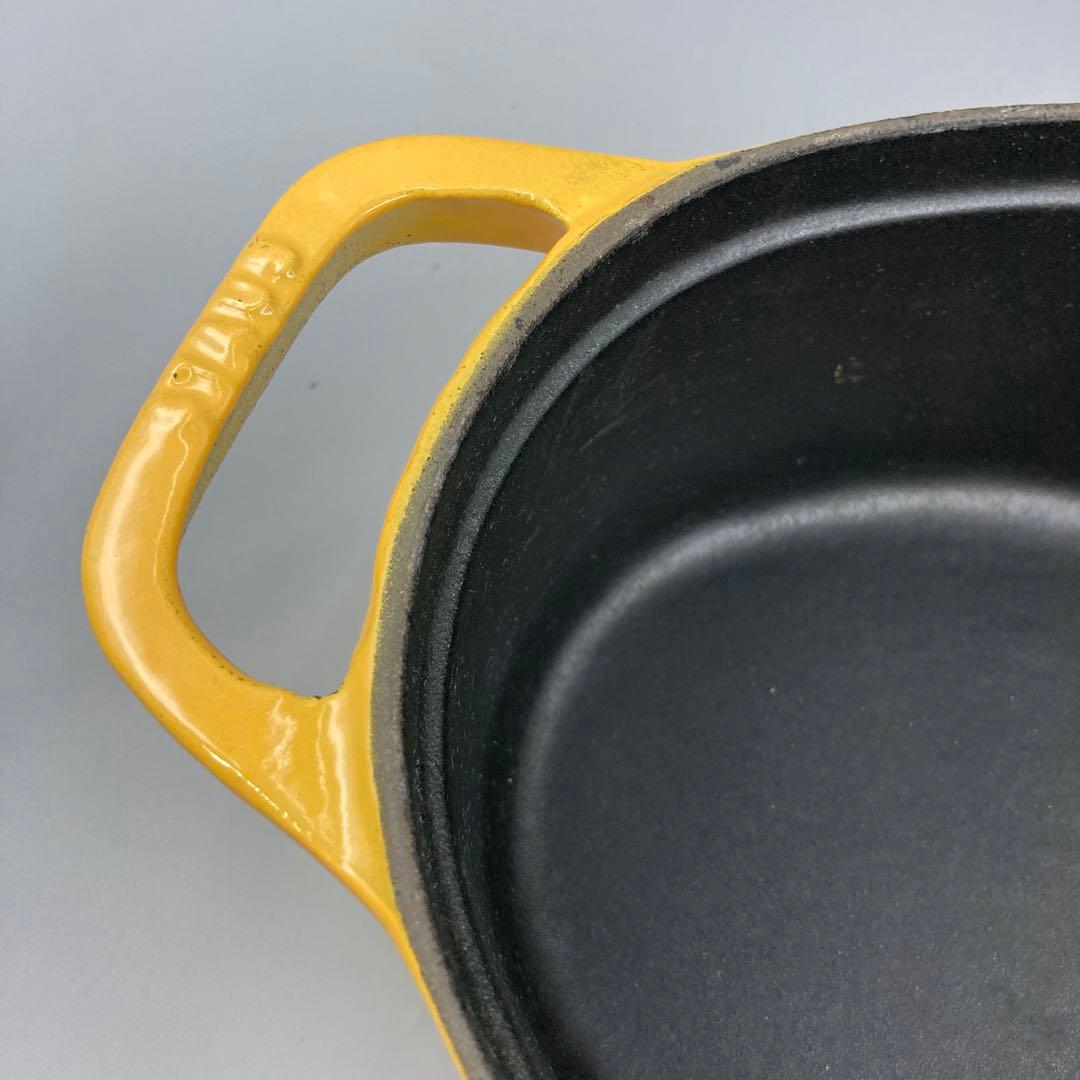 【美品】ストウブ staub ココット オーバル 27cm レモンイエロー