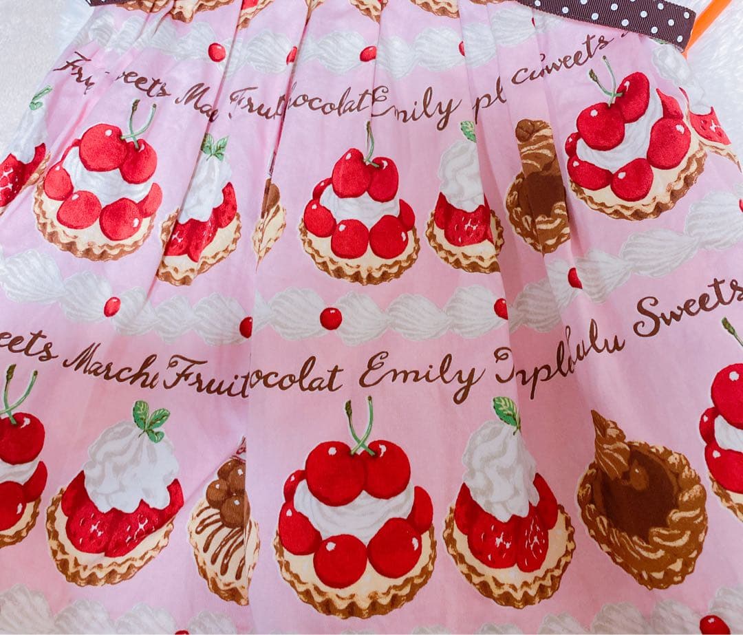 レアエミリーテンプルキュート110 チェリールルタルトワンピ　シャーリーテンプル