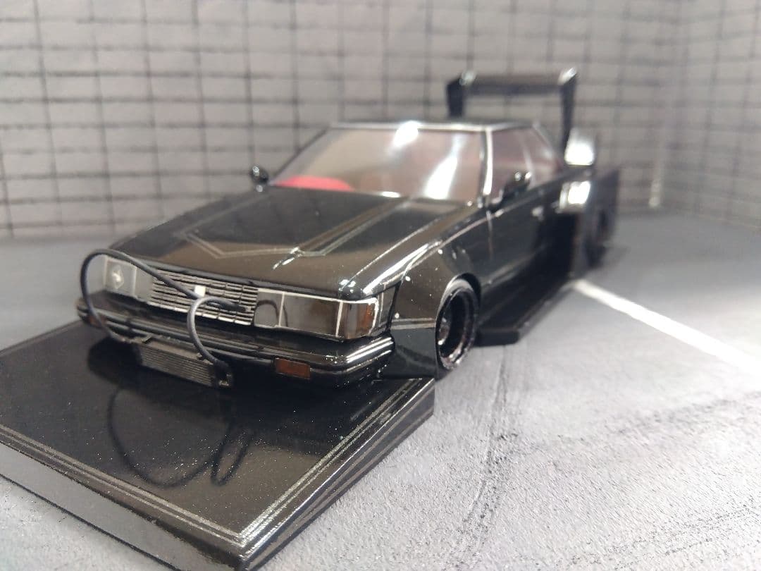 紫*音様 アリイ1/24GX71マークII街道レーサー旧車シルエット族車グラチャ