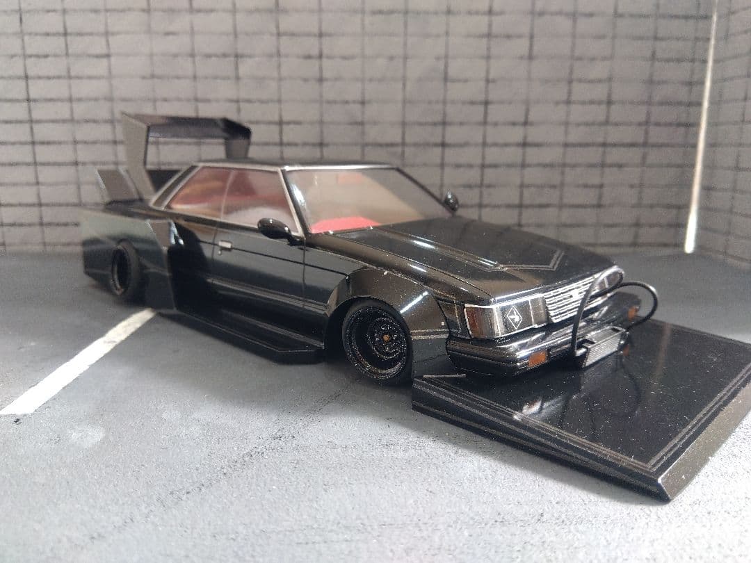 紫*音様 アリイ1/24GX71マークII街道レーサー旧車シルエット族車グラチャ