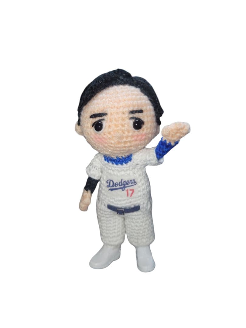 あみぐるみ男の子キーホルダー7つ 及び野球選手