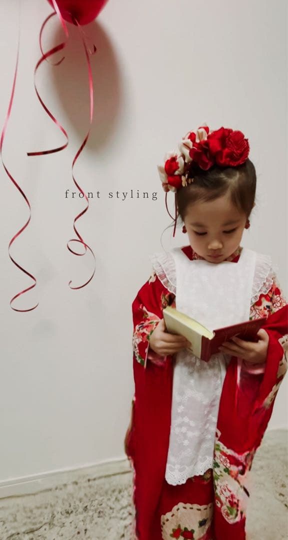 七五三　七五三髪飾り　ヘッドドレス　着物髪飾り　リメイク髪飾り　083