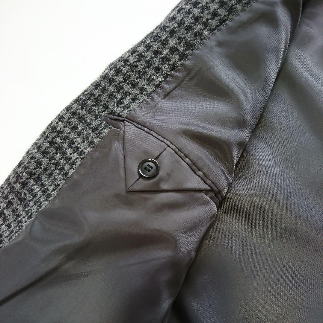 ハリスツイード✨アーバンリサーチ チェスターコート M グレー 千鳥格子 ウール