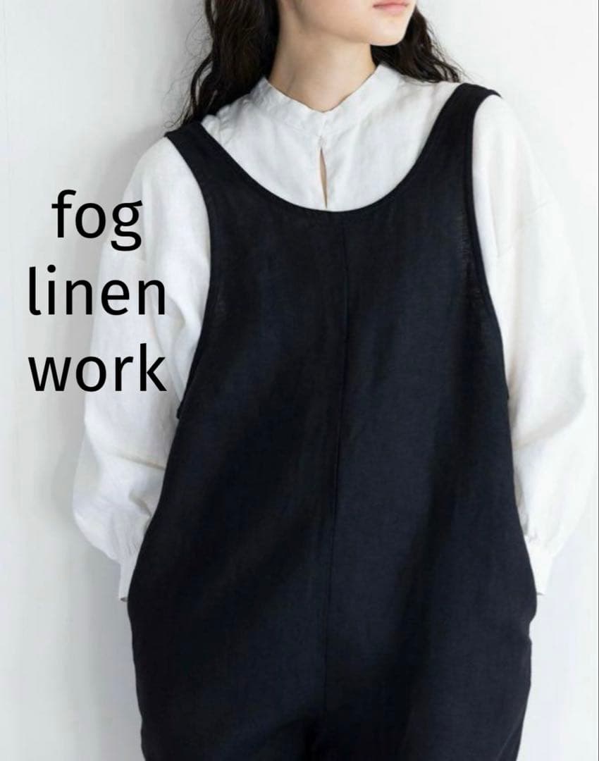 ★お値下げ★ fog linen work ニーナ　サロペット　ブラック