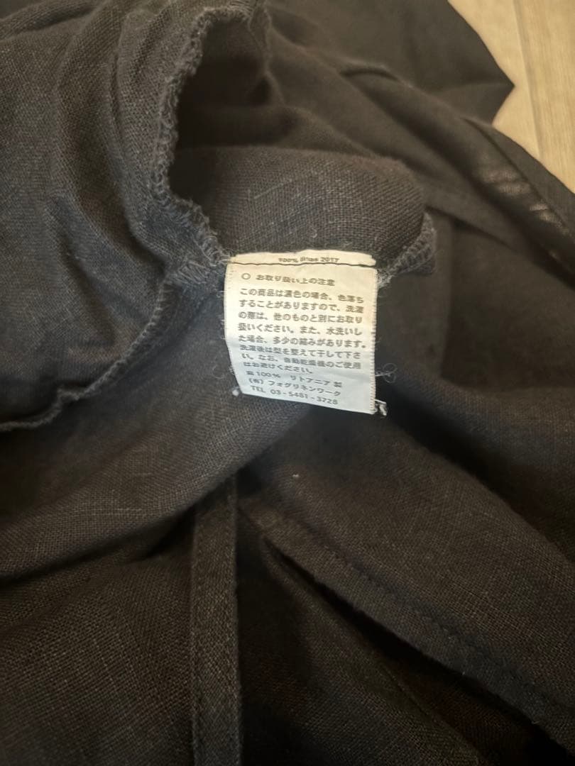 ★お値下げ★ fog linen work ニーナ　サロペット　ブラック