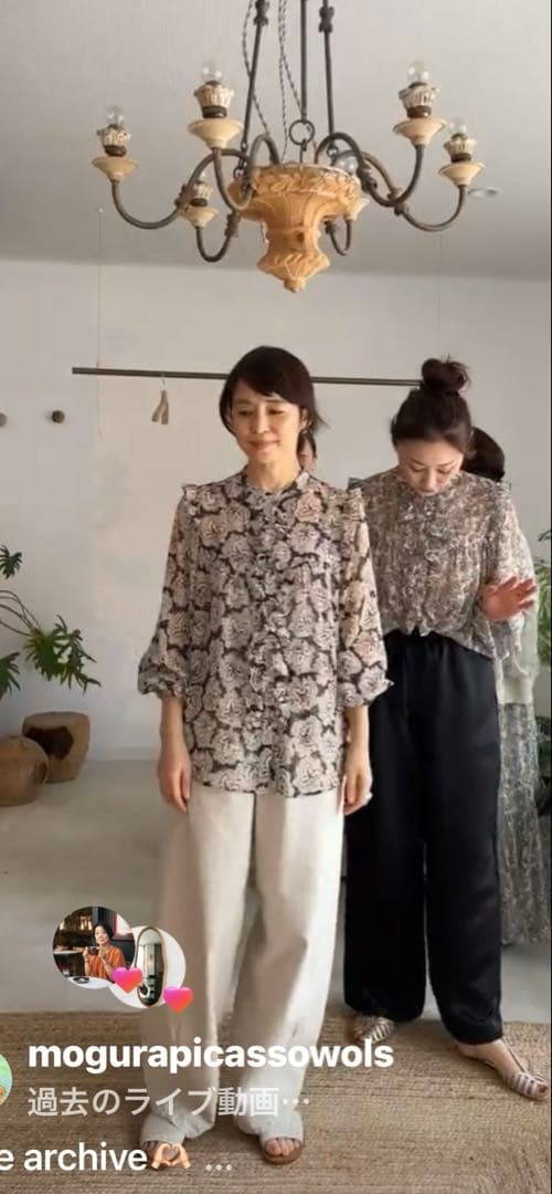 ハグオーワー＊DEVEAUX Antique Floral Print ドレス