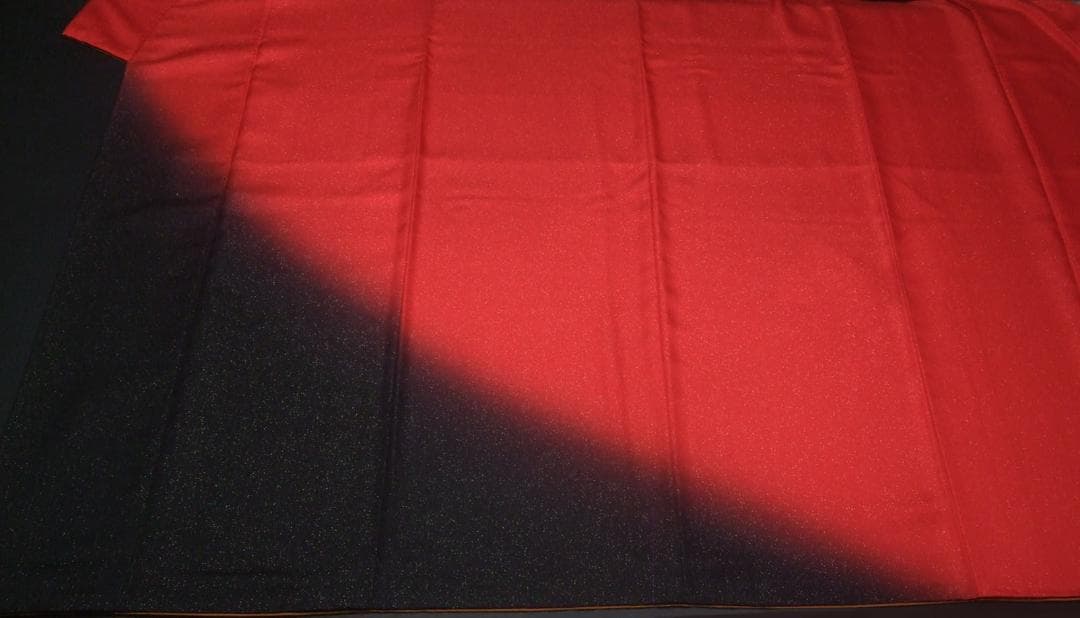 赤×黒　ゴシック振袖　振袖フルセット　ｍ44　パールベルベッドリボン　成人式