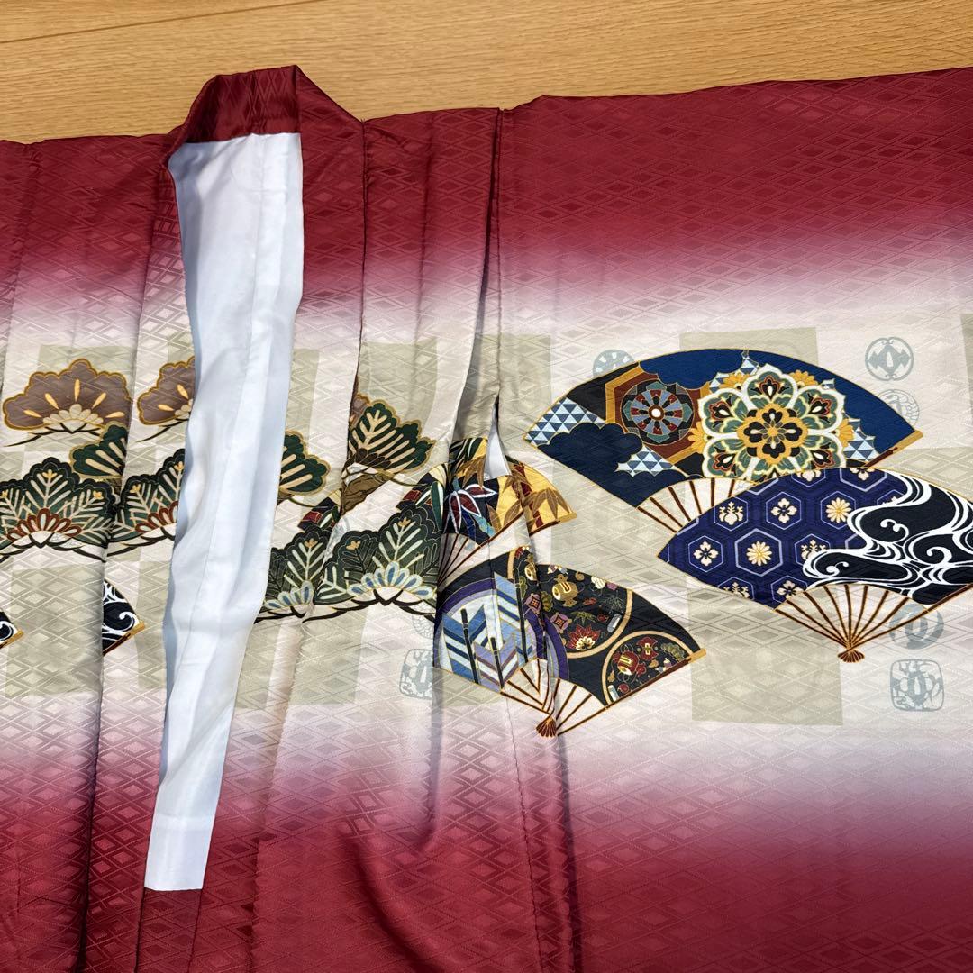 羽織袴 七五三 男の子 12点フルセット 着物 鷹市松 京越 5歳