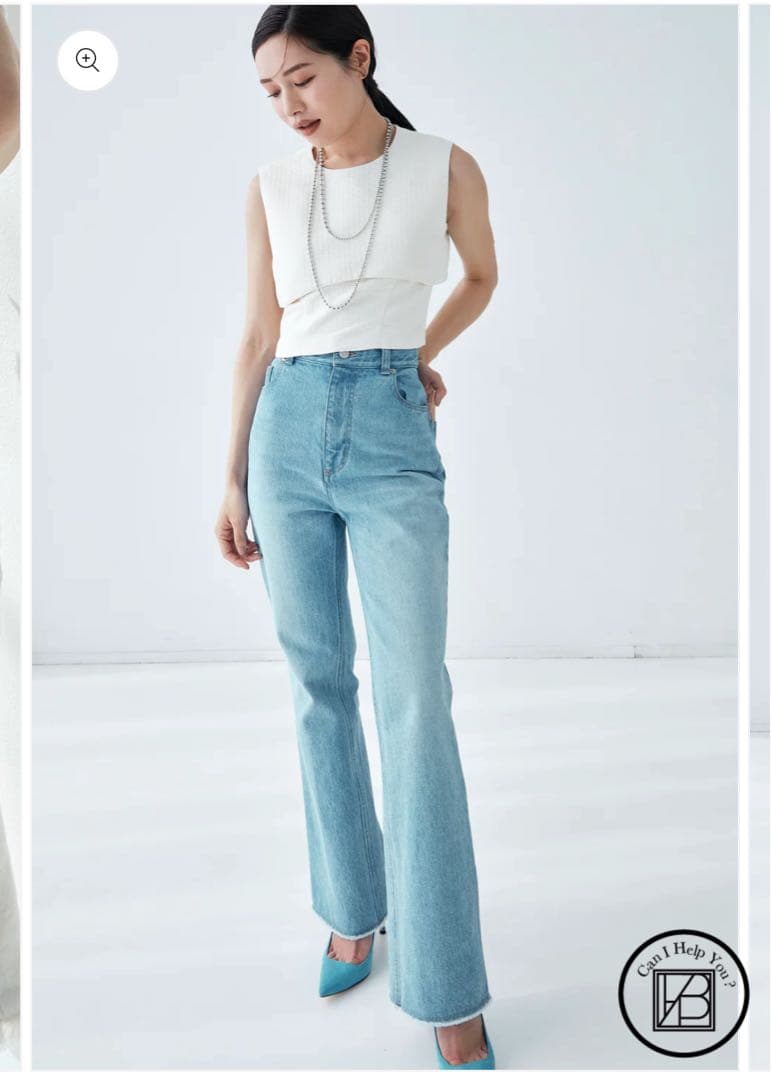 L’AUBE BLANC ローブブラン デニム