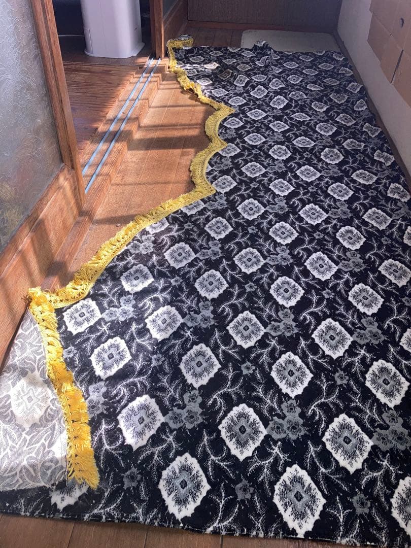 ファイブスターギガ　ハイルーフ用　特注　五右衛門大花束　ブラック　大型トラック