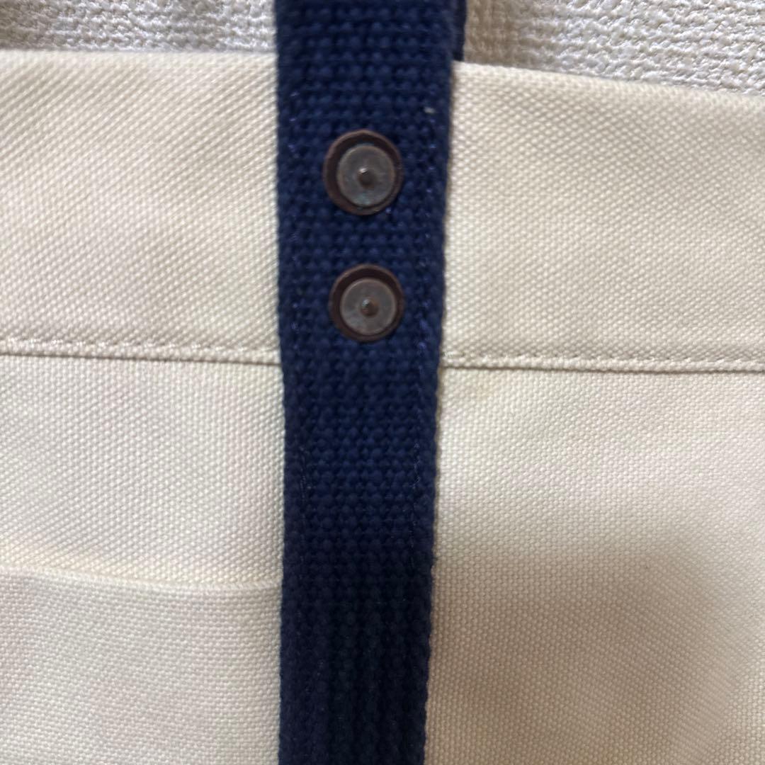 Ralph Lauren 大容量 トートバッグ アイボリー ネイビー　タグ付き