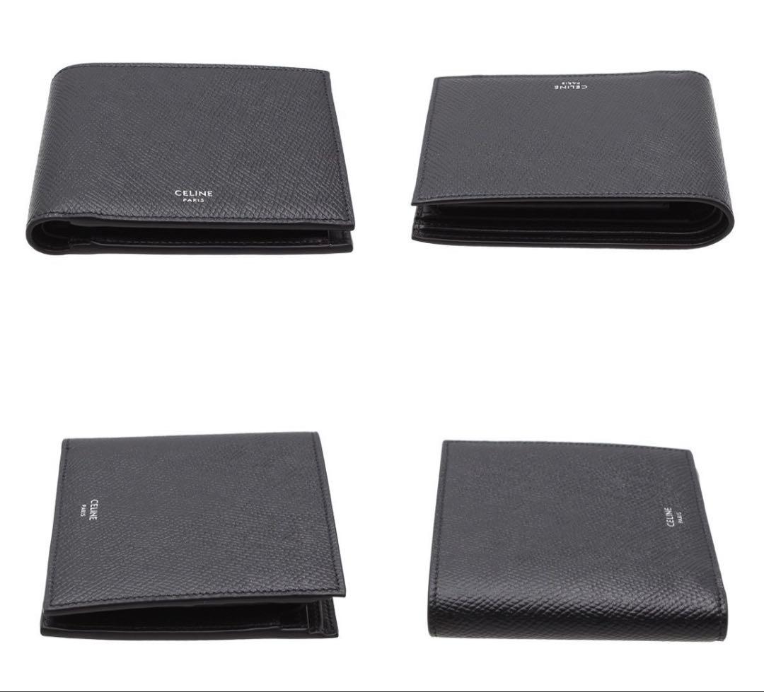 R2821 未使用 セリーヌ グレインカーフスキン 二つ折り財布