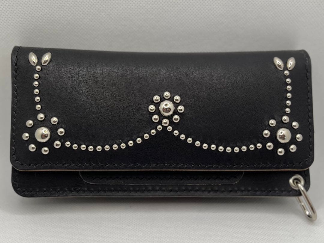 トラッカーウォレット TW-05 ニッケル スタッズカスタム