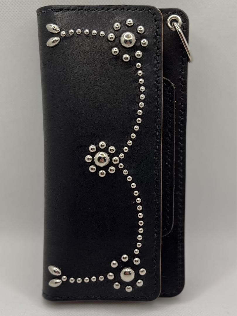 トラッカーウォレット TW-05 ニッケル スタッズカスタム