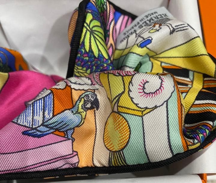 【新品未使用】HERMES シュシュ　クラウディア　アニマポリス