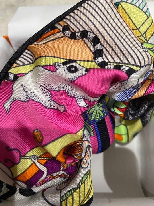 【新品未使用】HERMES シュシュ　クラウディア　アニマポリス