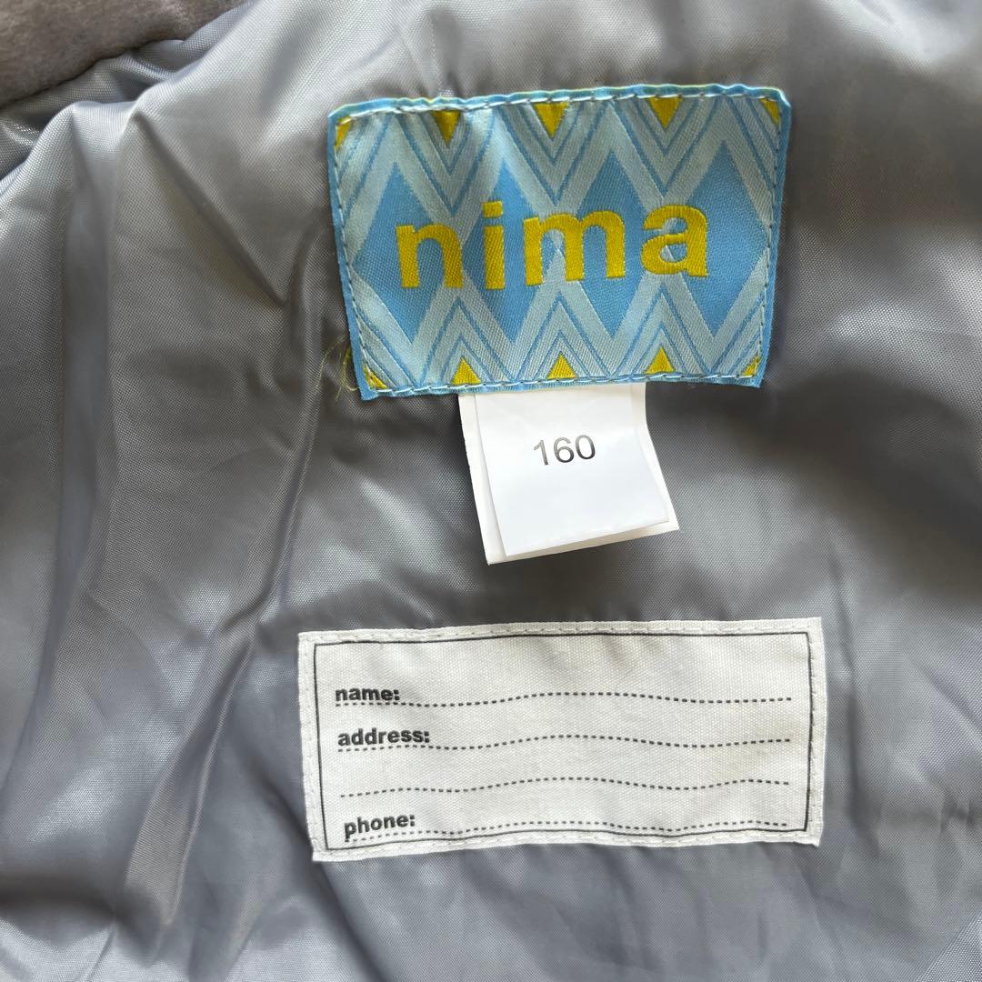 【中古】nima スノーウエア上下　１６０　ニット帽のおまけ付き