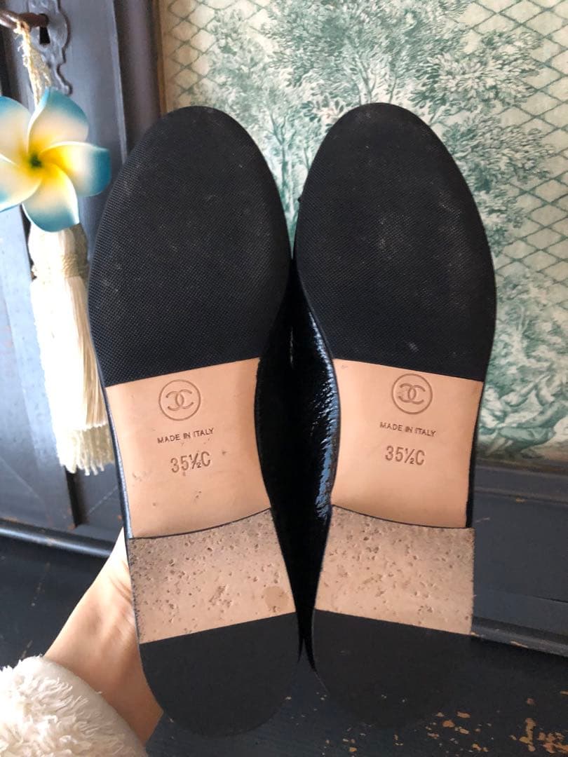 CHANEL バレエシューズ 黒/白