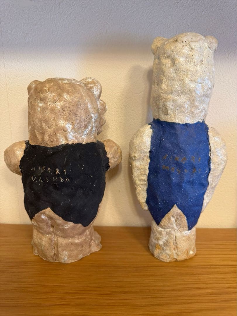 ヤンさま。専用。増田光 オブジェ 歌っているくま 右