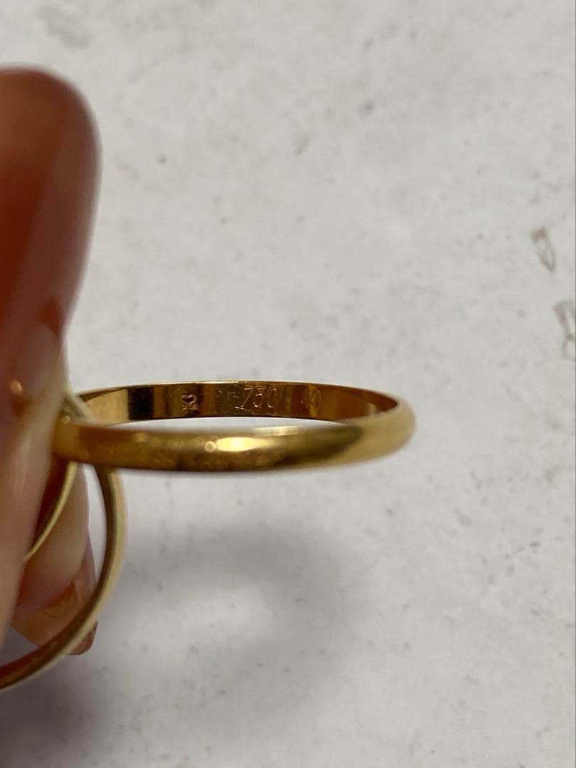 カルティエ トリニティリングXS K18 正規品