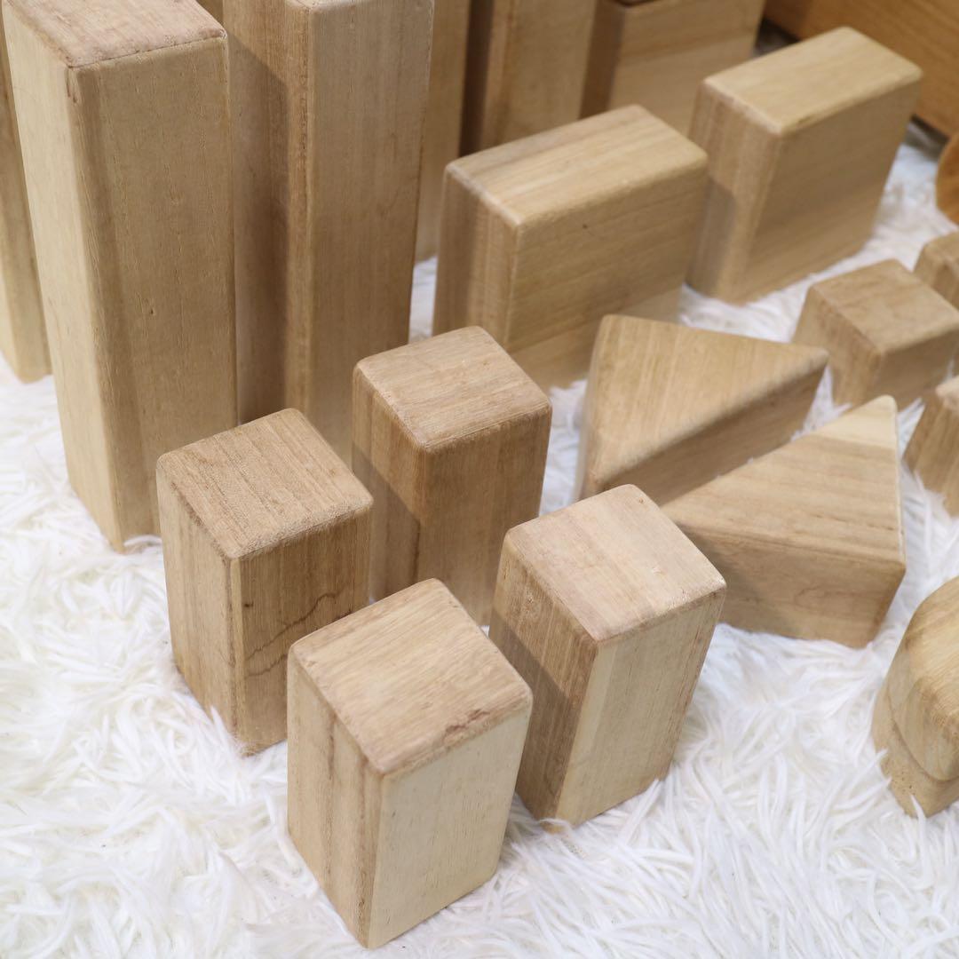 m. 小さな大工さん ビー玉ころがし 積み木 手押し車 セット 知育玩具