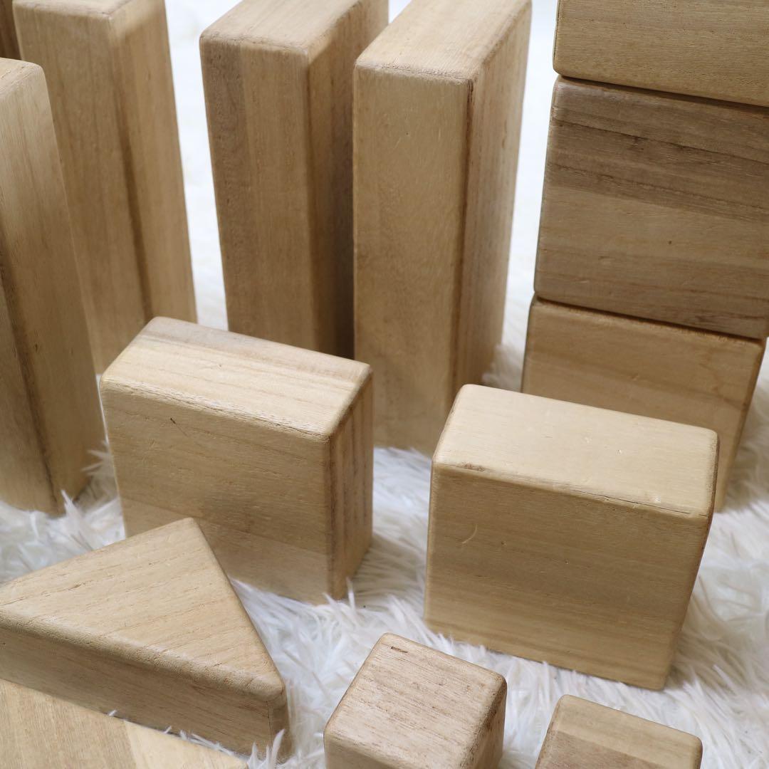 m. 小さな大工さん ビー玉ころがし 積み木 手押し車 セット 知育玩具