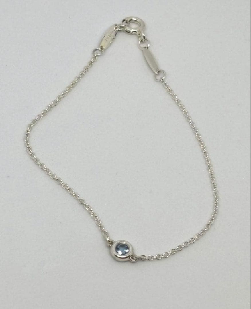 ティファニー　エルサ　カラー バイ ザ ヤード アクアマリン ブレスレット