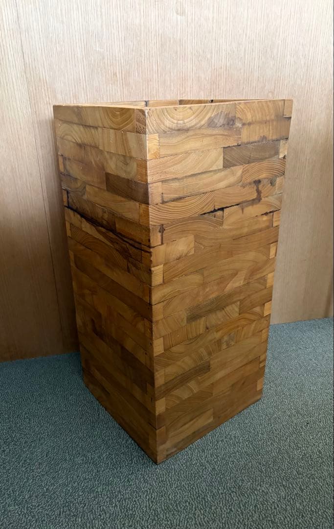 木製 プランツスタンド スツール 寄木 ベンチ